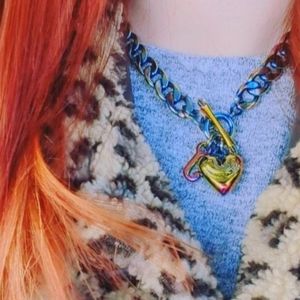 Juicy Couture Vintage Rainbow Necklace in box!